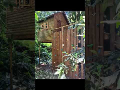 Custom Wooden Treehouse & Jungle Gym Build | Rustic Structures PMB
