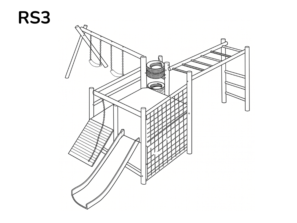 Wooden Jungle Gyms