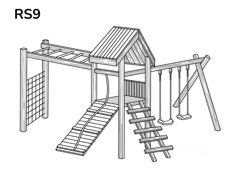 Wooden Jungle Gyms
